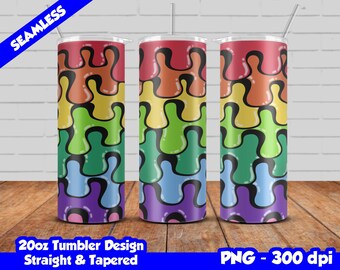 Melted Colors tumbler wrap design, 20oz Skinny Tumbler Sublimation Design, Seamless design, Colorful Tumbler PNG, Straight and Tapered