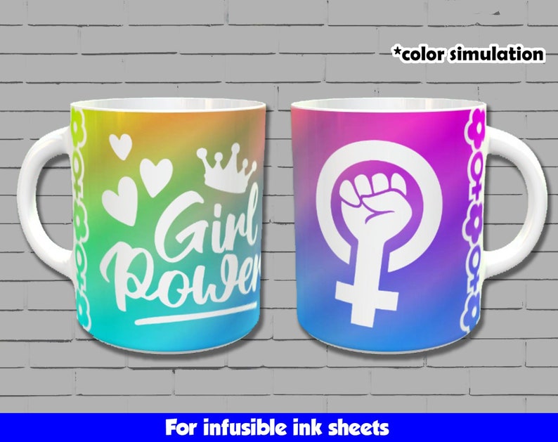 Women's day Mug Sublimation design Love and respect women quote on mug wrap Cricut Mug Press svg template sublimate mug png download