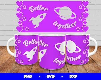 Women's day Mug Sublimation design Love and respect women quote on mug wrap Cricut Mug Press svg template sublimate mug png download