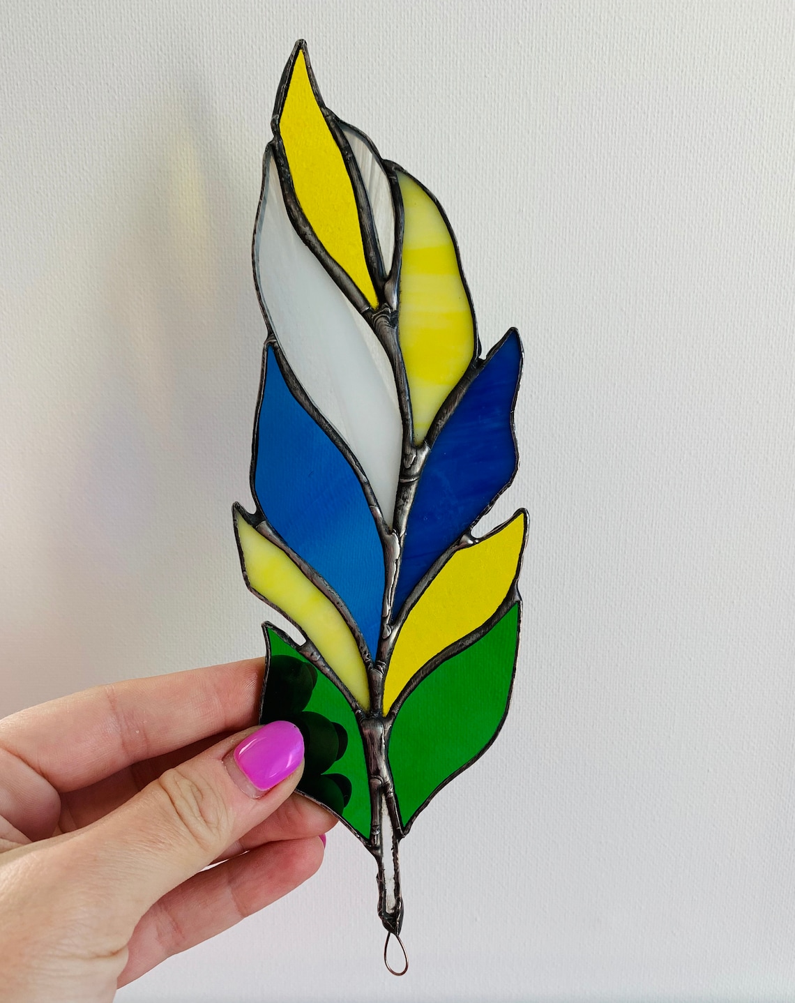 Stain glass Feather pattern Stained glass pattern to Etsy