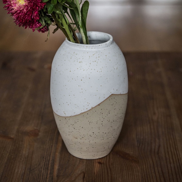 Vase en céramique blanc