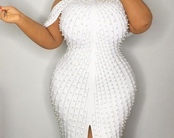 white dresses for plus size women