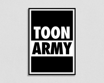 Toon Army Print