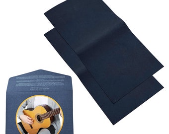 ALBA GUITAR GRASP Anti-Slip Bands for Classical guitar,Flamenco guitar, Neoprene bands, 2 pieces in the set , L size, Black