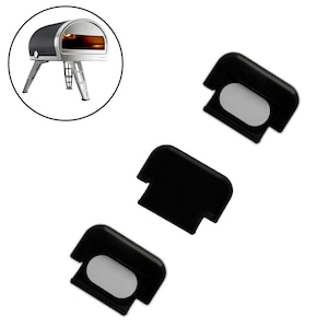 Black Protective set of feet/covers/shoes/protectors for Gozney Roccbox Outdoor Pizza oven