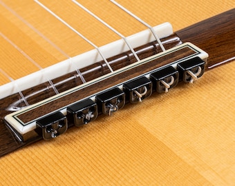 Klassische Flamenco Folk Acoustic Nylon Ukulele Mandoline Gitarre String Bindeperlen SCHWARZ mit YOUTUBE Bewertung