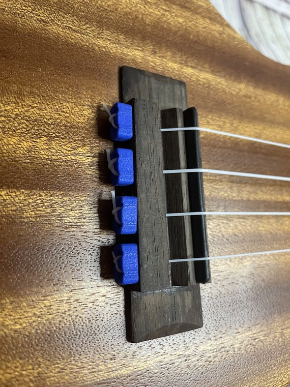 Alba Guitar Beads Brown Gloss for Classical Guitar Flamenco Guitar Acoustic  Nylon Bridge String Tie Blocks