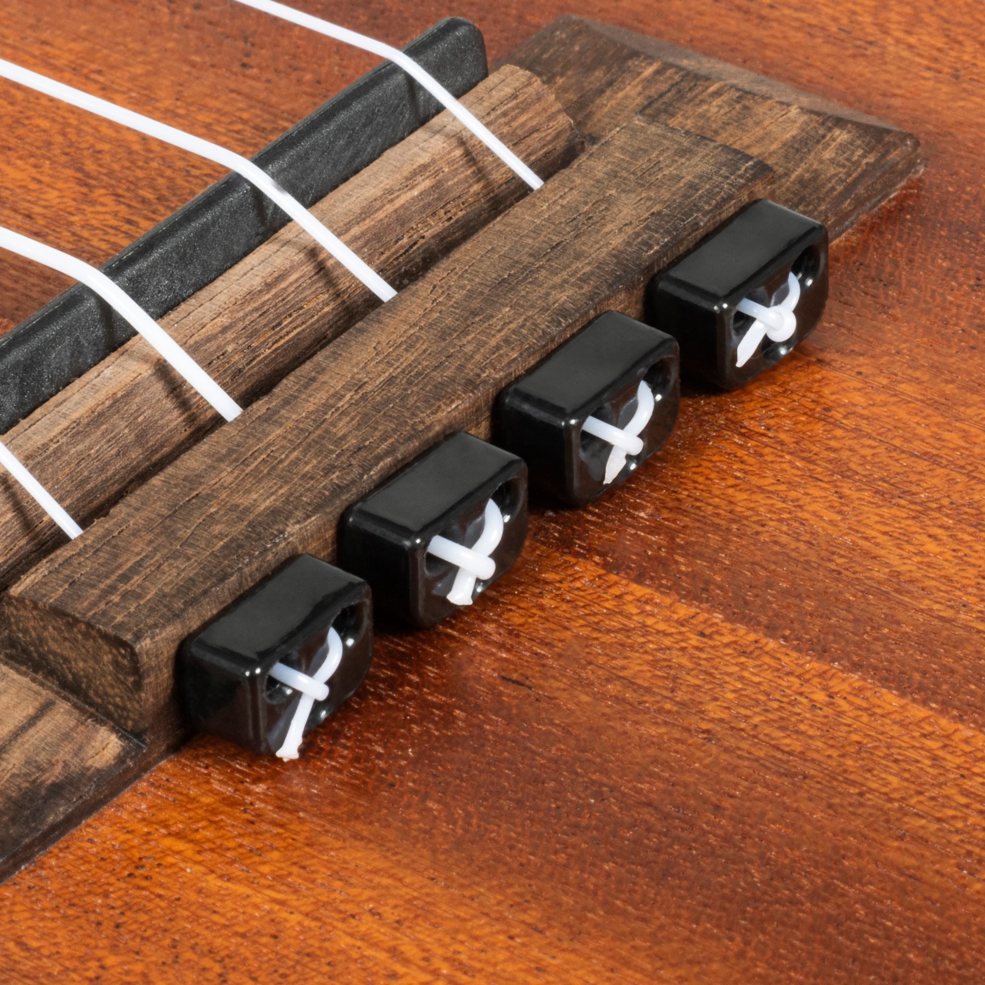 BLACK Ukulele Mandolin String Ties Beads Classical Flamenco Folk Acoustic Electric Nylon Carbon strings Cigarbox guitar
