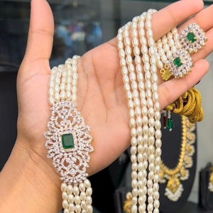Diamond long 2025 strand necklaces
