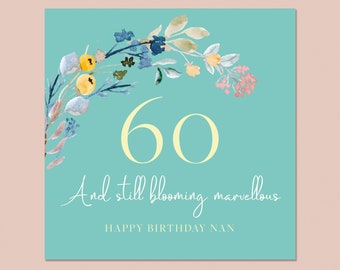 Birthday Card any age,  Birthday Card for her,  Birthday Card for daughter,Friend Birthday Card, Birthday Card For Nan