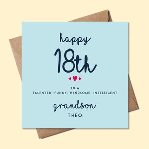 Carte d’anniversaire du petit-fils 21e, carte d’anniversaire personnalisée pour petit-fils, carte d’anniversaire Milestone - Carte d’anniversaire pour neveu, frère