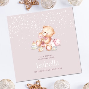 First Christmas Card, Granddaughter First Christmas Card, Daughter First Christmas card, Daughter Christmas card, Christmas Granddaughter