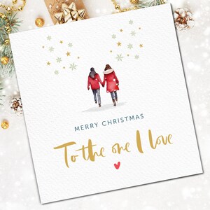 Cartolina di Natale con renna, cartolina di Natale del fidanzato carino, cartolina di Natale del marito, cartolina di Natale della fidanzata, cartolina di Natale della moglie, Natale