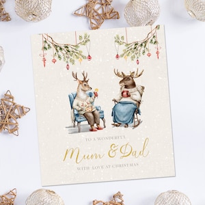 Mama en papa kerstkaart, gepersonaliseerde kerstkaart voor mama en papa, mama en papa kerstkaart, mama kerstkaart