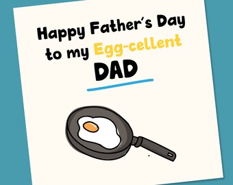 Fathers Day Card | Funny Father's Day Card | Funny Card | Father's Day Card | Father's Day Gift | Fathers Day Card | Funny Card | Egg Dad