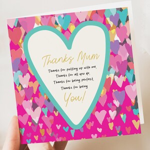 Gedicht-Geburtstagstagskarte von Tochter, Mutterkarte für Mama, glückliche Muttertagskarten, personalisiertes Muttertagsgeschenk