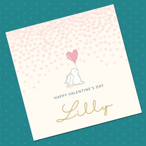Eenvoudige Valentijnskaart, Valentijnskaart voor meisje, Valentijnskaart voor vriendin, Valentijnskaart voor vrouw, Valentijnskaart voor dochter