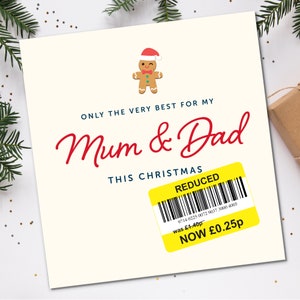 Carte de Noël drôle | Carte de Noël drôle pour maman et papa, carte de Noël drôle pour couple, carte de Noël grossière, carte idiote