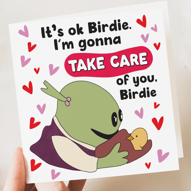 Funny Nanalan birthday Card For Boyfriend, It's Okay Birdie I'm Gonna Take Care of You, Husband, Nanalan Anniversary Card For Girlfriend image 1