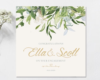 Engagement Card, Personalised Engagement Card, Personalised Congratulations on your Engagement card, You're engaged card, On your engagement