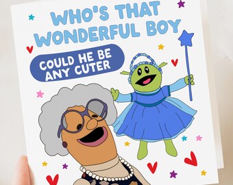 Funny Birthday Card, Boyfriend, Who's That Wonderful Boy Valentines Cards For Husband, Nanalan Anniversary Card, TikTok Meme Card For Him