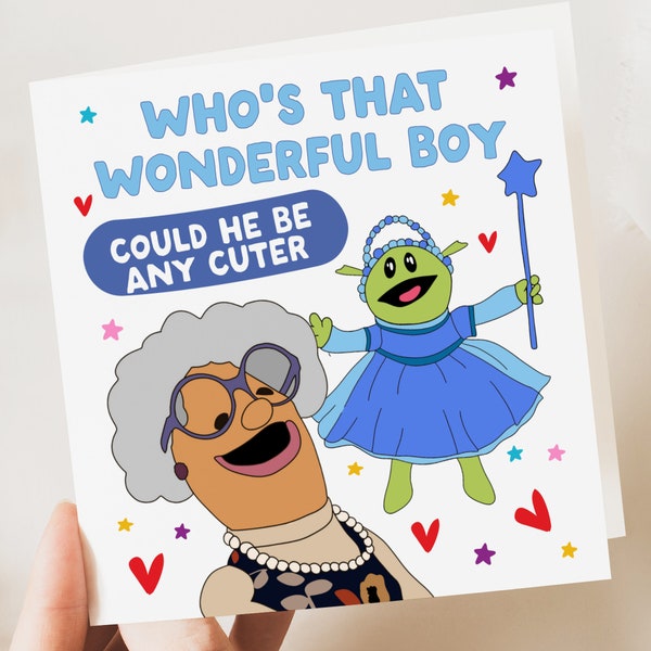 Funny Birthday Card, Boyfriend, Who's That Wonderful Boy Valentines Cards For Husband, Nanalan Anniversary Card, TikTok Meme Card For Him