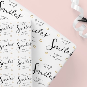 I miei sorrisi iniziano con il tuo regalo di carta da regalo, carta da regalo di San Valentino per fidanzato, marito, moglie, fidanzata Carta da regalo di anniversario