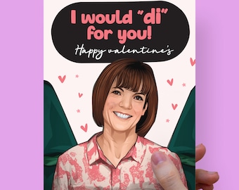 Traitors, Funny Valentines card, Boyfriend, girlfriend, Di, Claudia Winkleman, Valentine card, Wife, Husband, Fiancee,Funny card for him,her