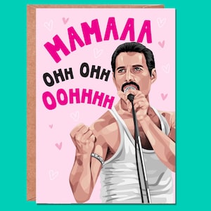 Tarjeta del Día de la Madre, Día de la Madre Divertido, Mamá, Reina, tarjeta de cumpleaños, Divertido, mamá, mamá, momia, Tarjeta divertida