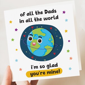 Vaderdagkaart | Grappige verjaardagskaart | Grappige kaart papa | Leuke verjaardagskaart | Verjaardagscadeau voor papa| Grappige kaart | in de wereld