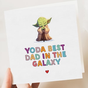 Divertente biglietto per la festa del papà / Biglietto per la festa del papà Yod-a / Biglietto divertente / Biglietto per la festa del papà / Regalo per la festa del papà / Biglietto per la festa del papà