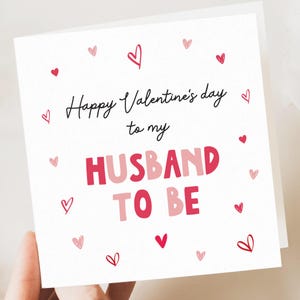 Saint-Valentin futur mari, carte de Saint-Valentin pour mari, carte pour fiancé, petit ami de la Saint-Valentin, marié, cadeaux de Saint-Valentin pour lui