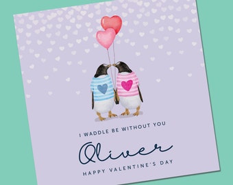 Romantic Valentine's Day Card For Him Or Her, Funny Valentine's Gift