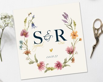 Engagement Card, Initials Personalised Engagement Card, Congratulations on your Engagement card, You're engaged card, On your engagement
