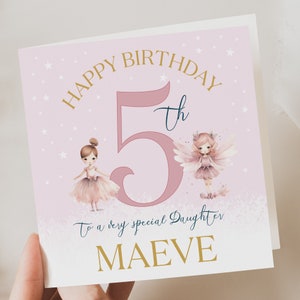 N'importe quel âge carte d'anniversaire fille, carte d'anniversaire de bébé fille, carte d'anniversaire d'âge personnalisée pour fille, petite-fille, carte d'anniversaire d'âge pour nièce