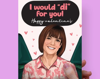 Traitors Funny Valentines card, Dianne, Boyfriend, girlfriend, Claudia Winkleman, Valentines, Wife, Husband, Fiancee,Funny card for him,her