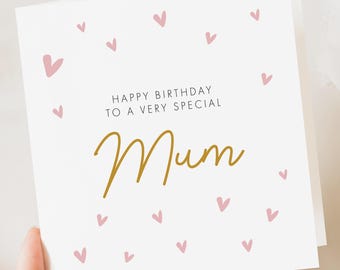 Mamma födelsedagskort, sött födelsedagskort mamma, mammahjärtan födelsedagskort, enkelt mamma födelsedagskort, födelsedagskort mamma, mamma födelsedagspresent till henne