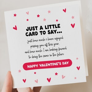 Lustige Valentinstag-Karte für Freund, Freundin Lustige Valentinstag-Karte, Frau, Mann, Verlobte, Lustige Valentinstag-Karte für ihn,