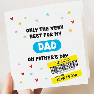 Tarjeta del Día del Padre / Tarjeta Divertida del Día del Padre / Tarjeta Divertida / Tarjeta del Día del Padre / Regalo del Día del Padre / Tarjeta del Día del Padre / Tarjeta Reducida / Top Dad