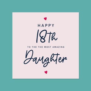 Geburtstagskarte für Sie, Tochter zum 18. Geburtstag, personalisierte Geburtstagskarte für Sie, 18th-Geburtstagskarte für Tochter-sgc-02