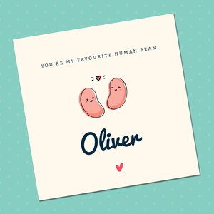 Biglietto di San Valentino preferito con fagioli umani, biglietto di San Valentino divertente per fidanzato, fidanzata, marito, moglie, biglietto di anniversario, partner per la vita