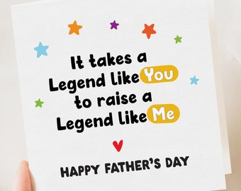 Legend Fathers Day Card | Funny Father's Day Card | Funny Card | Father's Day Card | Father's Day Gift | Fathers Day Card | Legend Dad | Dad