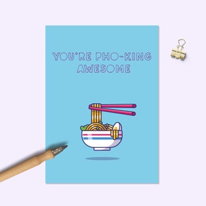 Você é Pho-king incrível - Cartão de aniversário engraçado - Cartão de aniversário para ele, Cartão de aniversário para ela, irmã, melhor, mãe, pai, amigo