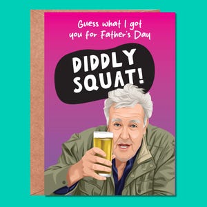 Vatertagskarte, lustige Vatertagskarte, Papa, Vatertagsgeschenk, lustig, Daddy, Karte für Papa, lustige Clarkson, Diddly Squad Karte