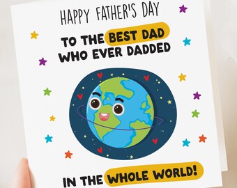 Best dad Fathers Day Card | Funny Father's Day Card | Funny Card | Father's Day Card | Father's Day Gift | Fathers Day Card Dad