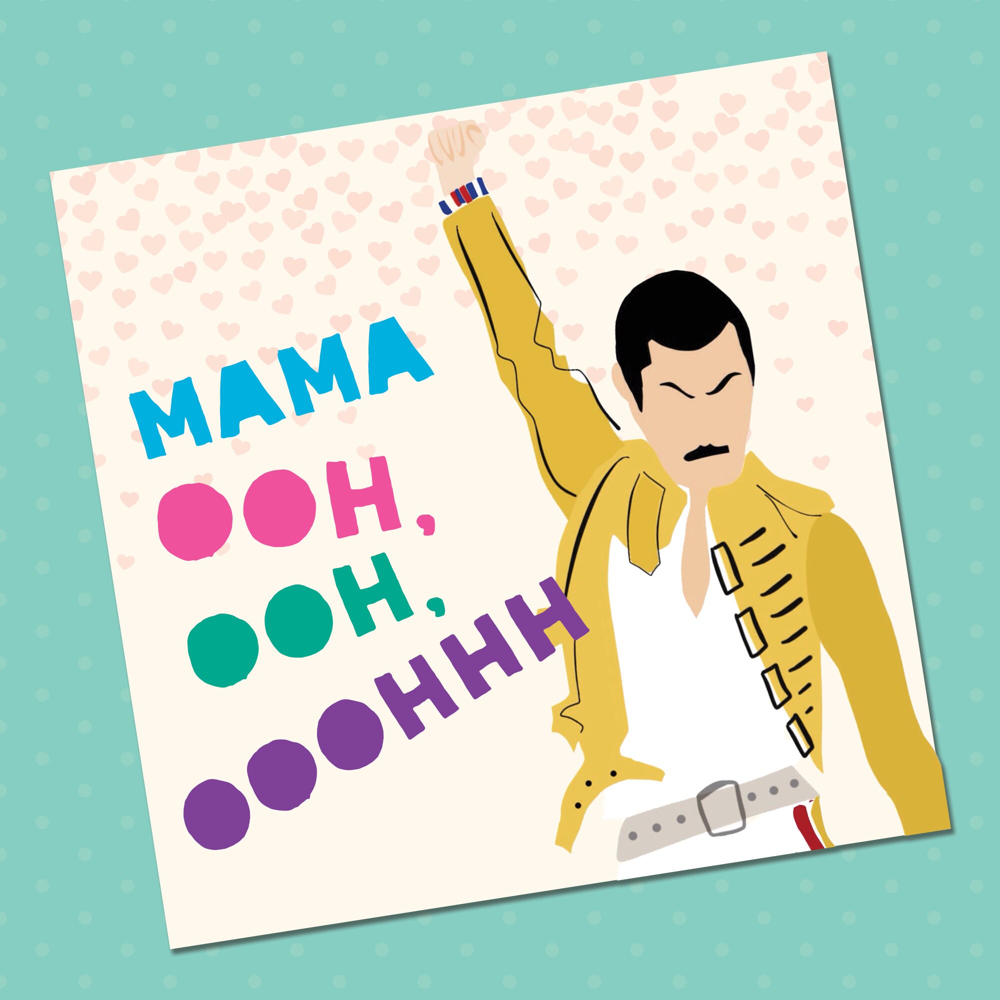 Freddie Mercury Mothers Day Card Mothers Day Card Funny - Etsy