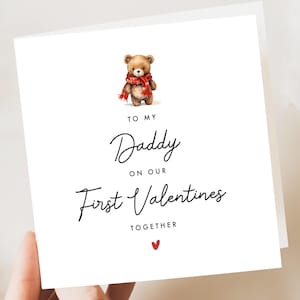 Baby eerste valentijnskaart voor papa | fijne 1e valentijnsdag als mijn vader | 1e valentijnskaart voor papa | valentijnskaart van babyjongen meisje