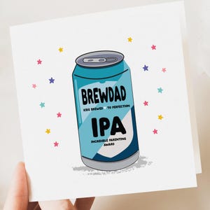 Tarjeta de cumpleaños divertida para papá / Tarjeta divertida para el Día del Padre / Tarjeta para papá / Tarjeta del Día del Padre / Regalo del Día del Padre / Tarjeta del Día del Padre / Cerveza IPA Brewdog Ale