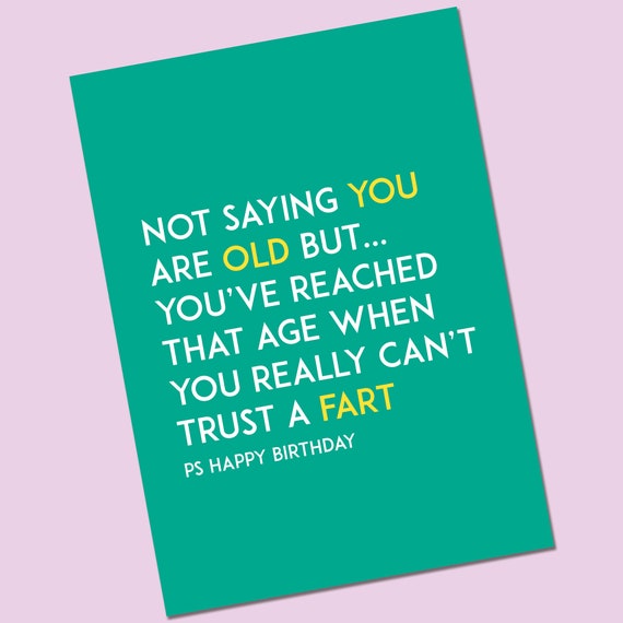 Cheeky Birthday Card Farts Card Insult Funny Naughty - Etsy Cheeky Birthday Card Farts Card Insult Funny Naughty - Etsy