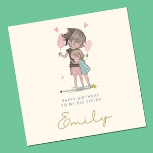 Carte d'anniversaire pour soeur / carte pour soeur / carte pour soeur / grande soeur / carte d'anniversaire soeur / meilleure soeur
